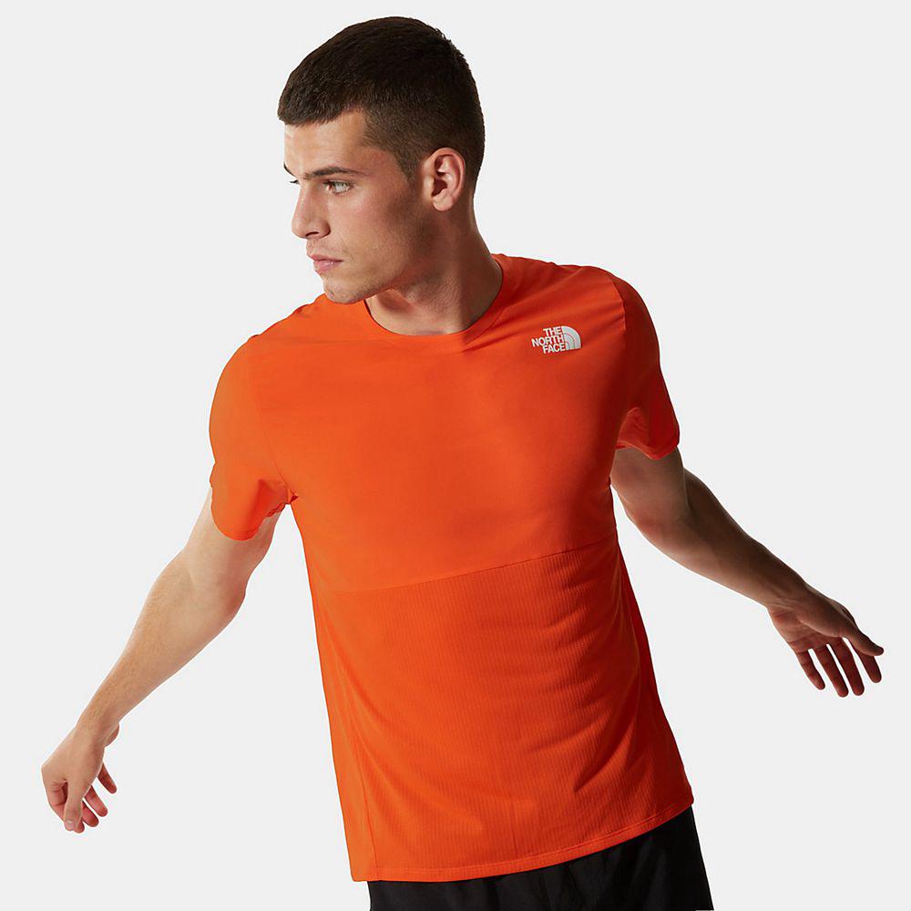 The North Face True Run Ανδρικα T Shirt - Πορτοκαλι (YNRJ62871)